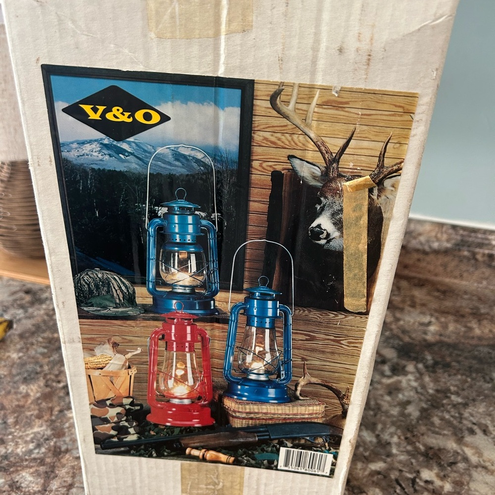 Vintage V&O Hurricane Camping Lamp